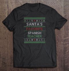 Santas Favorite Spanish Teacher Christmas TShirt