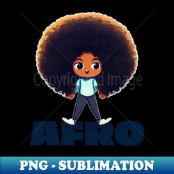 Afro  Adorable Kid With a Huge Afro - Exclusive Sublimation Digital File - Capture Imagination with Every Detail