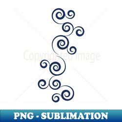 Floral Design - Swirl Boho art - PNG Transparent Digital Download File for Sublimation - Perfect for Sublimation Mastery