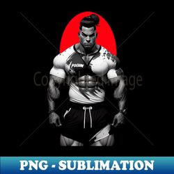 Latino bodybuilder with frown and in a bad mood - Premium Sublimation Digital Download - Perfect for Sublimation Art