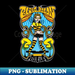 Bee Girl Chronicles Dive into Blind-Inspired Fan Fashion - PNG Transparent Sublimation File - Vibrant and Eye-Catching Typography