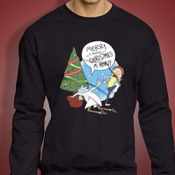 Merry Christmas Rick And Morty Men&8217S Sweatshirt