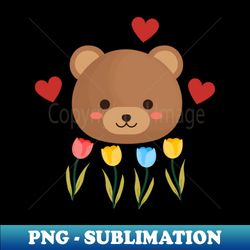 cute bear - decorative sublimation png file - stunning sublimation graphics