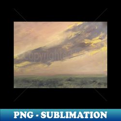 orange setting in oil on canvas - sublimation-ready png file - transform your sublimation creations