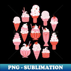 Sweet Ice Cream - Instant PNG Sublimation Download - Bring Your Designs to Life