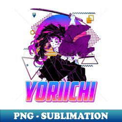 Yoriichi Tsugikuni Retro Art - Creative Sublimation PNG Download - Defying the Norms