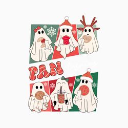 Pantasmas Ghost Christmas Santa Conchas SVG Cricut Files