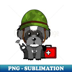 Medic Schnauzer - Artistic Sublimation Digital File - Capture Imagination with Every Detail