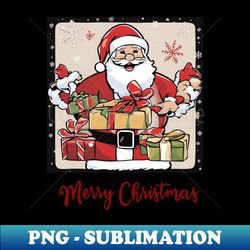Santa Claus Gift Exchange Extravaganza - Vintage Sublimation PNG Download - Add a Festive Touch to Every Day