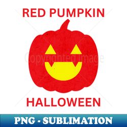 Red Pumpkin Halloween - Sublimation-Ready PNG File - Perfect for Sublimation Mastery