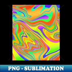 bright retro tie dye pattern design - signature sublimation png file - fashionable and fearless
