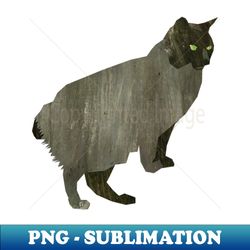 Manx Cat - Vintage Sublimation PNG Download - Unleash Your Inner Rebellion
