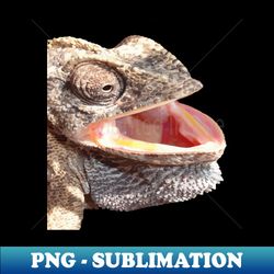 Geeky Chameleon Close Up Photograph Vector Cut Out - Exclusive Sublimation Digital File - Create with Confidence
