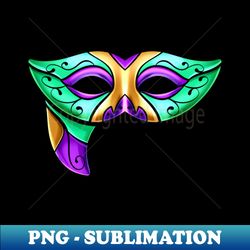 Green Mask For Mardi Gras - Digital Sublimation Download File - Unleash Your Inner Rebellion