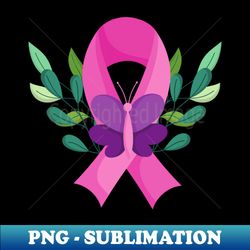 Breast Cancer Ribbon - Artistic Sublimation Digital File - Stunning Sublimation Graphics