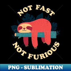 Not Fast Not Furious - Premium PNG Sublimation File - Create with Confidence