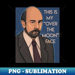 Over the Moon - Unique Sublimation PNG Download - Unlock Vibrant Sublimation Designs