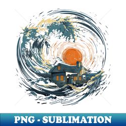 Hurricane - Retro PNG Sublimation Digital Download - Transform Your Sublimation Creations