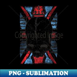 Punk skull design poster style United Kingdom Flag - PNG Sublimation Digital Download - Instantly Transform Your Sublimation Projects
