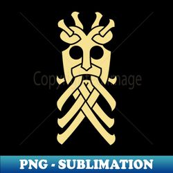 Viking rune mask gold - Premium Sublimation Digital Download - Perfect for Creative Projects