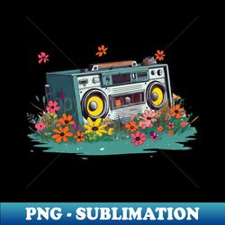 retro boombox nostalgia for the 80s - retro png sublimation digital download - create with confidence