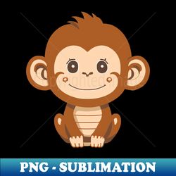 Cute baby Monkey smiling - Exclusive Sublimation Digital File - Perfect for Sublimation Art
