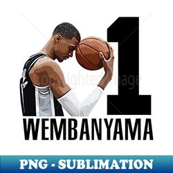 NBA ROOKIE Wemby no1 pick - Elegant Sublimation PNG Download - Enhance Your Apparel with Stunning Detail