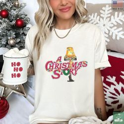 A Christmas Story Leg Lamp Shirt, Frageelay Xmas Shirt, Funny Christmas Movie Shirt, Leg Lamp Xmas Light Shirt