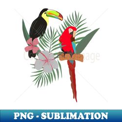 Tropical birds - Special Edition Sublimation PNG File - Add a Festive Touch to Every Day