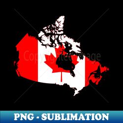 Canadian map - Retro PNG Sublimation Digital Download - Unlock Vibrant Sublimation Designs