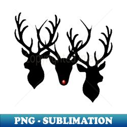 Reindeer Silhouettes - Stylish Sublimation Digital Download - Perfect for Creative Projects