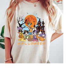 Vintage Mickey and Friends Halloween Shirt, Disney Halloween Shirt, Disney Pumpkins Shirt, Disneyland Halloween Shirt, D