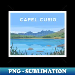 Capel Curig and Llynau Mymbyr Snowdonia Wales - Modern Sublimation PNG File - Transform Your Sublimation Creations