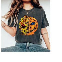 pumpkin skeleton skull shirt, halloween pumpkin skeleton skull shirts, softball shirts, spooky softball lover