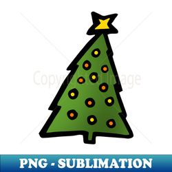 Christmas Tree Doodle Art - Unique Sublimation PNG Download - Defying the Norms