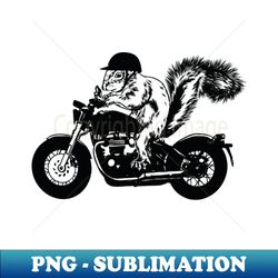 Squirrel Biker with helmet Design - For Squirrel Lovers - Unique Sublimation PNG Download - Defying the Norms