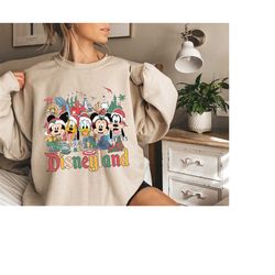 Vintage Disneyland Christmas Shirt, Mickey And Friends Christmas Shirt, Retro Mickey Mouse Christmas Shirt, Disney Trip