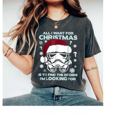 Star Wars Stormtrooper Droid Looking Christmas Shirt, Ugly Sweater Shirt, Star Wars Christmas Shirt, Star Wars Christmas