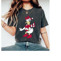 Merry Christmas Daisy Duck Shirt, Disney Christmas Shirt, Disney Characters Shirt, Xmas Matching Pajama Shirt, Disney Lo