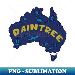 AUSTRALIA MAP AUSSIE DAINTREE - Trendy Sublimation Digital Download - Spice Up Your Sublimation Projects