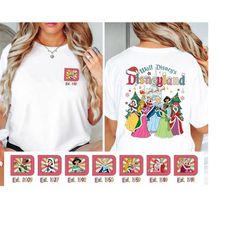 Vintage Disney Princess Christmas Shirt, Disney Christmas Princess All Characters Shirt, Disneyland Christmas Shirt, Sno