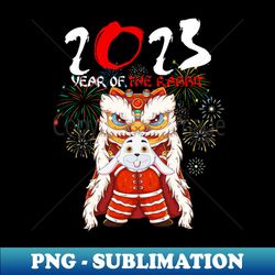 Dabbing Bunny Year Of the Rabbit 2023 Chinese New Year 2023 - PNG Sublimation Digital Download - Revolutionize Your Designs