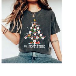 Oh Dentistree Tooth Tree Shirt, Christmas Tooth Shirt, Merry Christmas Shirt, Christmas Dentist Shirt, Funny Tooth Shirt