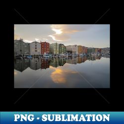 Norwegian Reflections - Aesthetic Sublimation Digital File - Vibrant and Eye-Catching Typography
