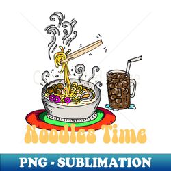 Delicious Noodle and Iced Tea - Instant PNG Sublimation Download - Instantly Transform Your Sublimation Projects