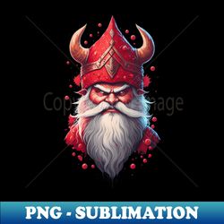 Evil Viking Santa Claus - PNG Sublimation Digital Download - Instantly Transform Your Sublimation Projects