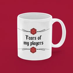 Tears of My Players Dungeon Master  Dungeons and Dragons fan gift DnD Xmas gifts, DM Mug, big coffee mug