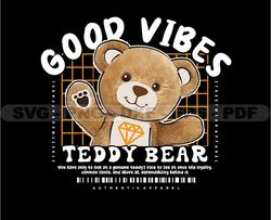 Teddy Bear Stretwear, Teddy Bear Tshirt Design, Streetwear Teddy Bear PNG, Urban, DTG, DTF 38