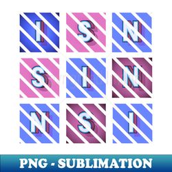 sin - white letters in blue and red boxes diagonal striped frame - instant sublimation digital download - perfect for sublimation art
