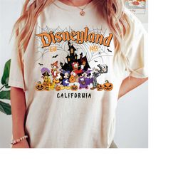 Vintage Disneyland Halloween Shirt, Mickey and Friends Halloween Shirt, Disney Family Matching Shirt, Halloween Disneyla